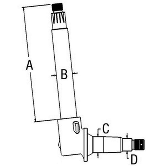 RAParts RH / LH Spindle Fits 1650 1655 1750 1755 1850 1855 1950 1950T 1955 2-105 2-110