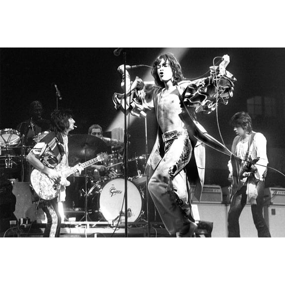 Rolling Stones Live with Ronnie Wood 24x36 inch rolled Poster
