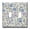 Blue, Beige, Cream, variant on Fiesta Folk Pattern White Decorative Duplex Outlet Wall Plate, Oversized 1-Gang PC Outlet & Switch Cover for Living Room, Bedroom, Bathroom & Entryway Decor, 1 Pack