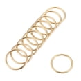 thumbnail image 1 of Unique Bargains 20mm Metal O Rings Non-Welded for Straps Bags Belts DIY Gold Tone 10pcs, 1 of 5