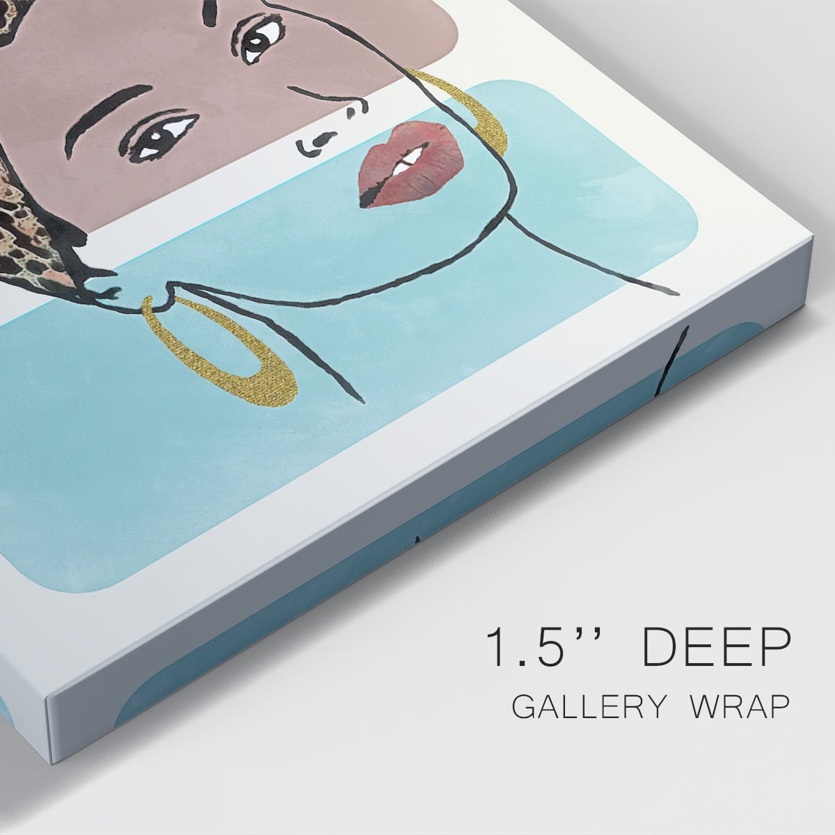 Head Wrap I Premium Gallery Wrapped Canvas - Ready to Hang