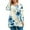 #A05-Blue, variant on Xyxonk Womens Plus Size Fall Tops Fall Tunic Tops Crew Neck Plus Size Top 2x Long Sleeves Floral Print Dressy Casual Tunics Loose Fit Womens Clothing Dark Blue XL