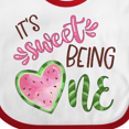 thumbnail image 4 of Inktastic It's Sweet Being One Watermelon First Birthday Boys or Girls Baby Bib, 4 of 4