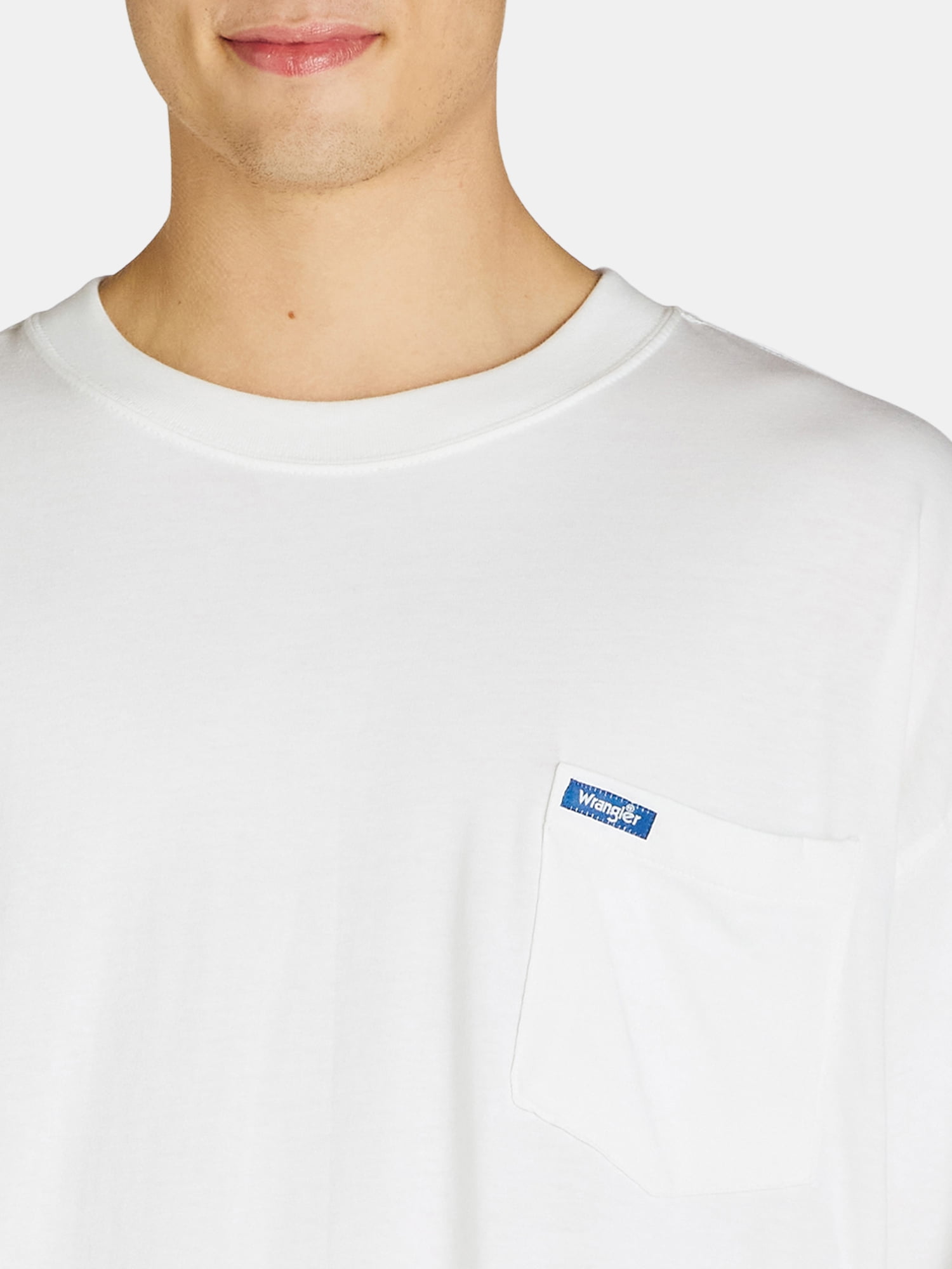 Wrangler Men’s Big and Tall Cotton Pocket T-Shirt, Sizes 1XL-6XL