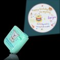 thumbnail image 4 of Unatoiry Happy Birthday Projector Photography Prop Adjustable Lighting Projection Lamp Celebration Mini Light Friend Type 4 Round 1Set, 4 of 6