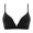 Black, variant on Low Cut Bras for Women Deeps Plunge Cleavage Backless Bra Underwire Convertibles Push up Halters Bra