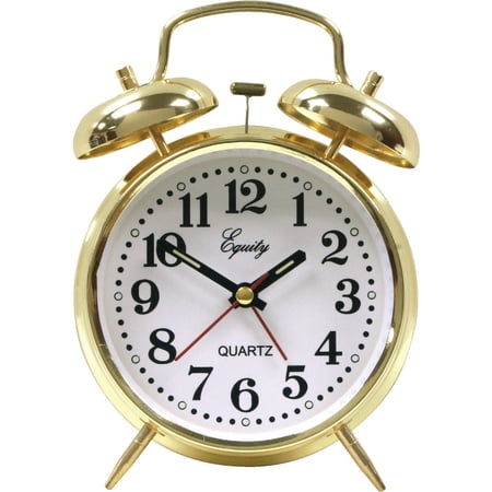 La Crosse Technology Equity Keywound Twin Bell Alarm Clock - Pack of 2