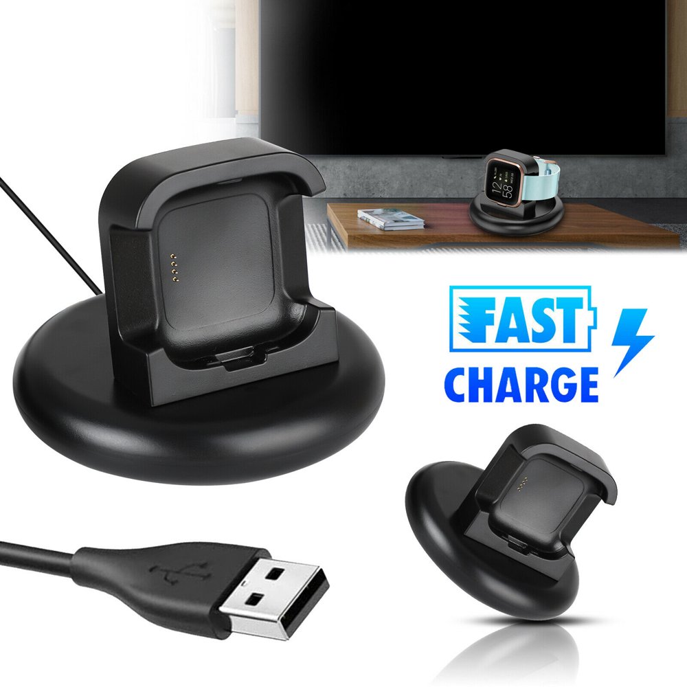 Charger Dock Compatible with Fitbit Versa 2,USB Charging Stand Dock