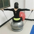 thumbnail image 2 of koolsoo 65cm Exercise Ball Chair Yoga Fitness Workout w/ Stability Base for Home Gym Gray, 2 of 9