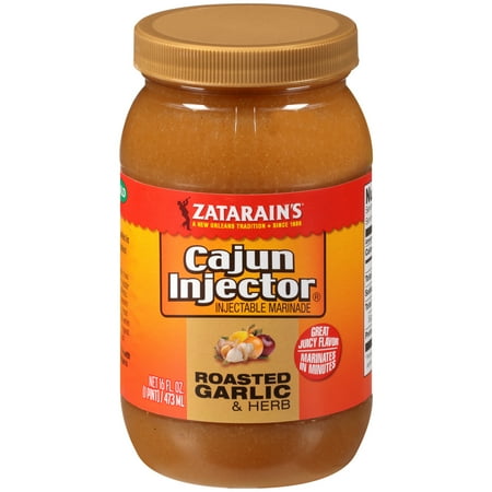 Marinade Flavor Injector - Zatarain's Cajun Injectors Roasted Garlic & Herb Injectable Marinade Refill, 16 oz