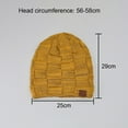 thumbnail image 6 of Naierhg Beanie Women Hat Solid Color Stretch Dome No Brim Windproof Autumn Winter Thickened Plush Lining Hat StreetwearPurple, 6 of 8