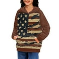 thumbnail image 5 of DISNIMO Boys American Flag Hoodie Size 6-7 Pullover Kids Independence Day Hoodies for Boys and Girls Matching Hoodies Sweatshirt for Girls Aesthetic Hoodie Sweatshirts for Children Fall Clothing, 5 of 7