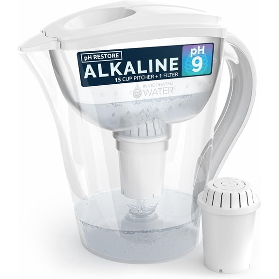 Invigorated Water pH Restore 3.5 L BPA-Free Multi-Stage Filtration Water Filtration Pitchers