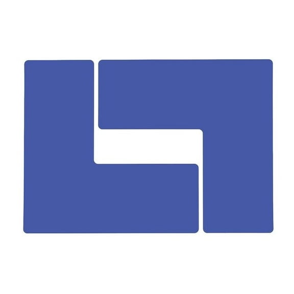 Brady Floor Tape,Blue,4 inx10 in,L,PK20 104456