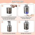 thumbnail image 2 of Electric Makeup Brush Cleaner, Makeup Brush Cleaner Machine With Brush Clean Mat, Automatic Cosmetic Brush Cleaner Tools, 2 of 2