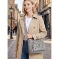thumbnail image 3 of Deago Crossbody Bags for Women Pocketbook Soft PU Leather Ladies Purses and Handbags Multi Pocket Shoulder Bag with Adjustable Strap (Gray), 3 of 10