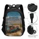 thumbnail image 3 of Easygdp Deserted Classic Car Landscape Mochila para Laptop de Viaje con Puerto USB, Mochila para Laptop con Puerto de Carga USB para Mujeres y Hombres, 3 of 7