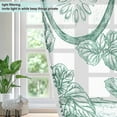 thumbnail image 4 of Yayeee Window Curtains Set of 2 for Living Room Light Filtering 63"x42", Green Fruits and Vegetables Pattern, 4 of 7