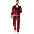 thumbnail image 6 of COOFANDY Mens Tracksuit 2 Piece Set Velour Sweatsuit Jogging Suits Full Zip Jacket Pants Outfits Christmas Gift for Men, 6 of 8