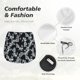 thumbnail image 4 of Balery Flower Pantalones cortos deportivos para mujer con forro y dos bolsillos, elásticos, para entrenamiento, gimnasio, yoga-Large, 4 of 7