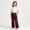 Red, variant on Girls Plaid Pants with Pockets Elastic Waist Drawstring Fall Fashion Casual Baggy Kids Wide Leg Pants Blue 8