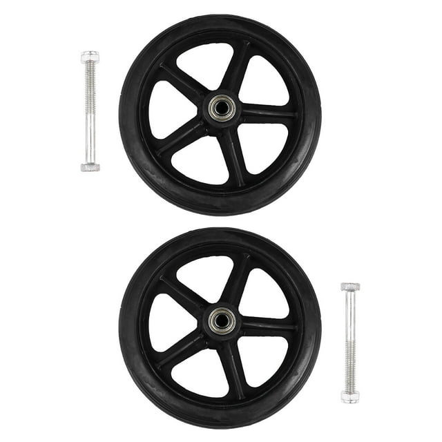 GOOHOCHY ruedas delanteras para silla de ruedas de 7 pulgadas (negro)