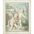 thumbnail image 2 of Jacobus Buys 15x17 Gold Ornate Wood Frame and Double Matted Museum Art Print Titled - Allegory of Faith (1775), 2 of 4