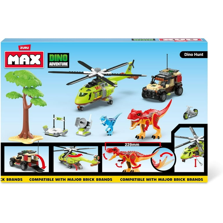 ZURU Dino Adventure Dino Hunt Set, 552 Pieces, Ages 6+, Compatible