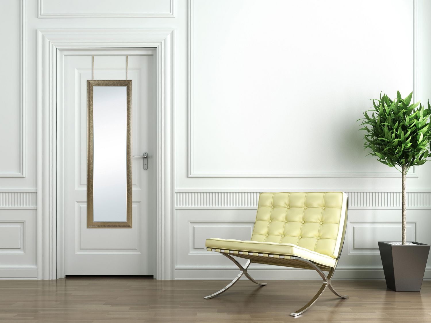 Miroir de porte à suspendre Hometrends champagne, Décoration intérieure, 15.5x 51.3po