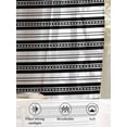 thumbnail image 6 of Sheer Curtains 72 Inches Long 2 Panels Set for Bedroom, Boho Black Stripe Semi Sheer Curtains for Windows, Abstract Geometric White Minimalist Voile Window Treatments Rod Pocket Curtain, 6 of 7