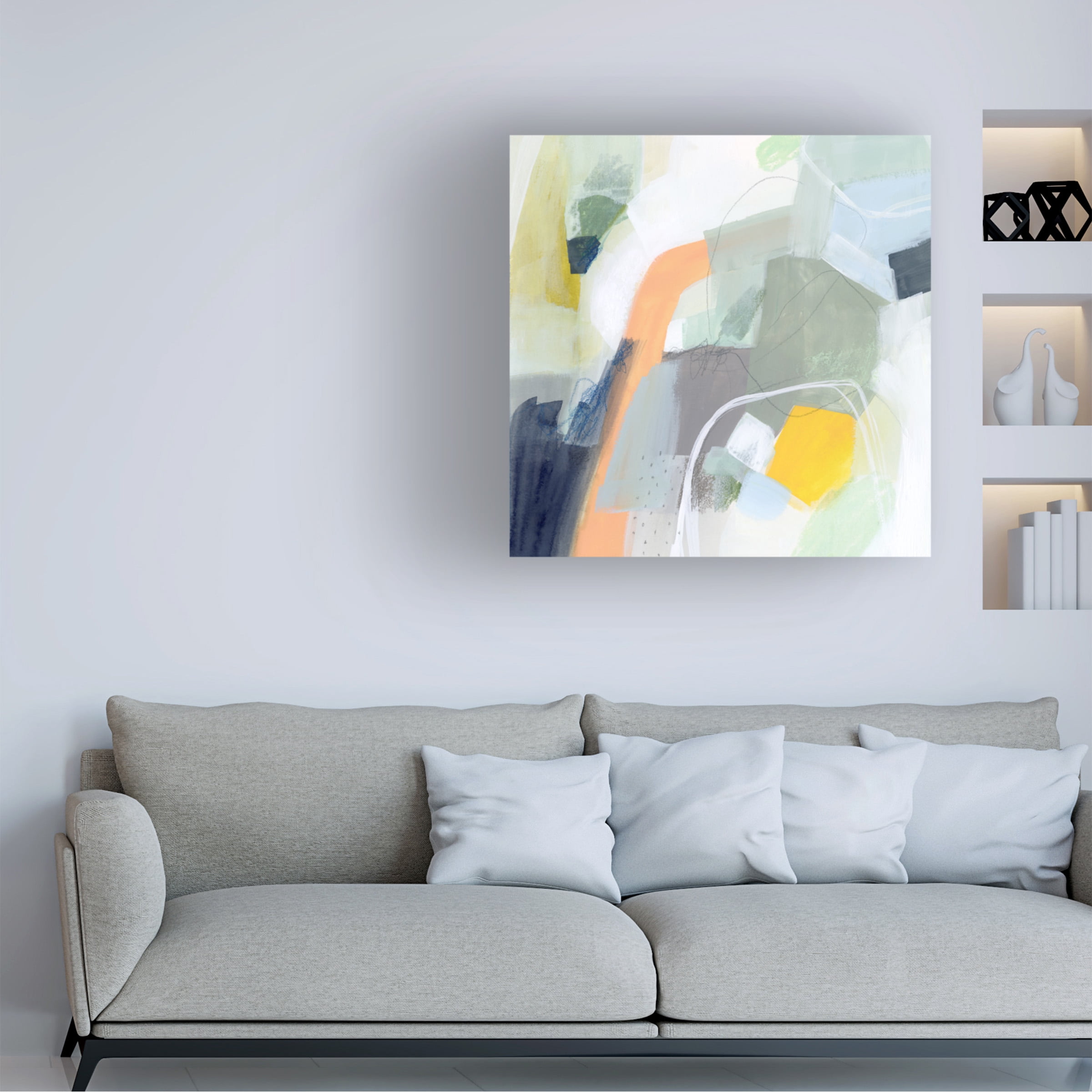 Victoria Borges 'Tumbled Topography I' Canvas Art
