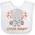 thumbnail image 3 of Inktastic Little Peanut Cute Baby Elephant Boys or Girls Baby Bib, 3 of 4