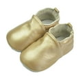 thumbnail image 4 of LUOGENLI Girls Cowboy Boots Size 3 Youth Crawling Baby First Walking Shoes Girls Boys Slippers Crawling Baby Shoes Soft Leather with Suede Soles Leather Shoes Toddler 0 2 Years Gold 12-18 Months, 4 of 7