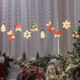 thumbnail image 3 of Cadena de luces LED de Navidad para interiores, decoración, 10 Uds., colgantes para ventana de cortina con control remoto Zulema luz colgante, 3 of 8