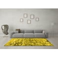 thumbnail image 3 of Ahgly Company Machine Washable Indoor Rectangle Oriental Yellow Industrial Area Rugs, 2' x 3', 3 of 4