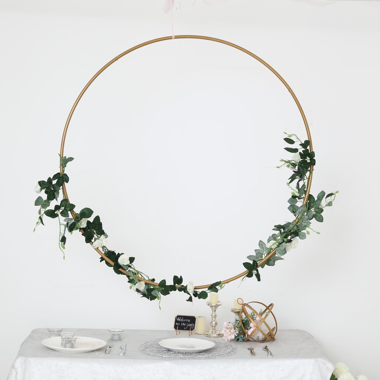 Metal Rings for Crafts Dried Flower Wreath Tie Ring Gold Black White 20cm  30cm 40cm 50cm Gift Craft Wedding Hoop Flower Ring DIY -  Israel