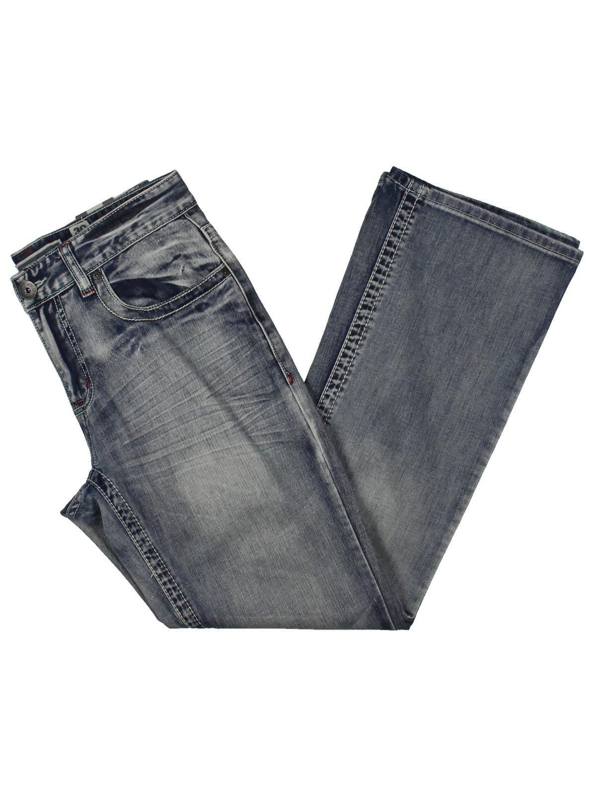 INC Mens Denim Acid Wash Bootcut Jeans 