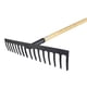 thumbnail image 1 of Rastrillo de Acero Santul Rastrillo Recto 16 Dientes Mango Madera, 1 of 3