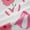 White Pink, variant on Feelyou Polkadots Ribbon Black Out Curtains for Girl, Cute Princess Bowknot Curtains Pack of 2 (42x63 Each), Cartoon Strawberry Bedroom Curtains, Blackout Curtains Room Decor