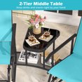 thumbnail image 5 of Costway Steel Outdoor Glider Chairs - Set of 2, Turquoise, 5 of 9