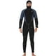 thumbnail image 1 of Sudadera con capucha Manga larga Transpirable cómodo Traje de baño Elástico Snorkel Juego Jumpsuit para bucear surf natación gris l 5mm Yuarrent OD019366-02, 1 of 7
