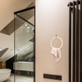 thumbnail image 2 of IFANLANDOR Wooden Towel Rings For Bathroom Wall Khaki 1Set, 2 of 6