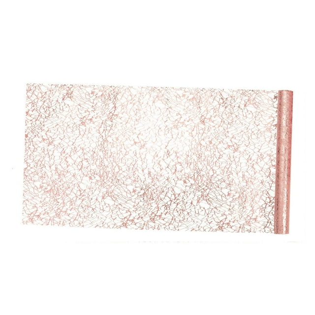 Mantel rectangular Macarena con purpurina Rosa Rojo 28cmx275cm