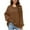 Brown, variant on Patlollav Pntutb Womens Loose Lazy Style Bottom Round Neck Knit Tops