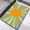 thumbnail image 2 of Farmhouse Style Vintage Sun Bath Mat: Non-Slip, Ultra-Soft, Machine Washable, Perfectly Sized for Sink, Tub, Toilet or Door, Colorful Bathroom Rug to Boost Your Home's Warmth, 20x32 inch, 2 of 5