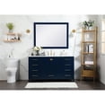 thumbnail image 6 of 60 inch single bathroom vanity in blue, 6 of 8