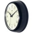 thumbnail image 4 of Infinity Instruments Retro 9.5 Inch Round Indoor Wall Clock, Navy Blue, 4 of 7