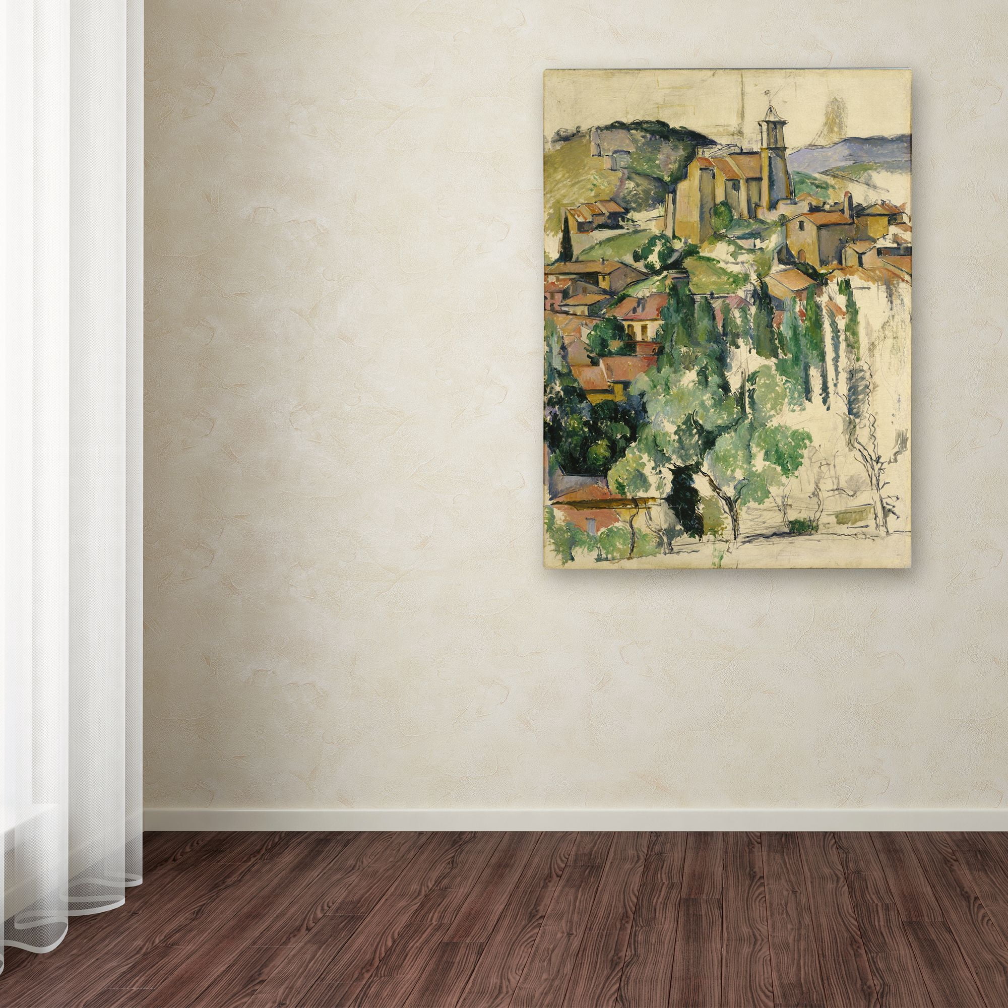 Trademark Fine Art 'The Village Of Gardanne' Canvas Art by Cezanne