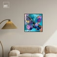 thumbnail image 3 of Jewel Toned Butterfly Colorful Canvas Wall Art by Art Remedy, Black Floater Frame, 24"x24", 3 of 7