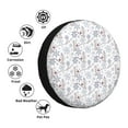 thumbnail image 4 of Wukai Elegant ice skates snowflakes Print Spare Tire Cover for RV Trailer,Waterproof PVC Faux Leather Wheel Cover Fit for Truck,Trailer,RV,SUV,Camper and Most Vehicle-14 inch, 4 of 6